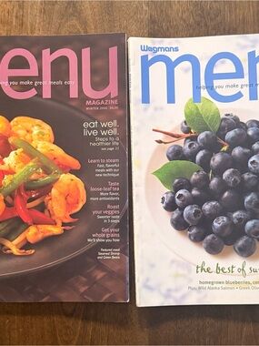 Wegmans Menu Magazine 2006 Set of 2